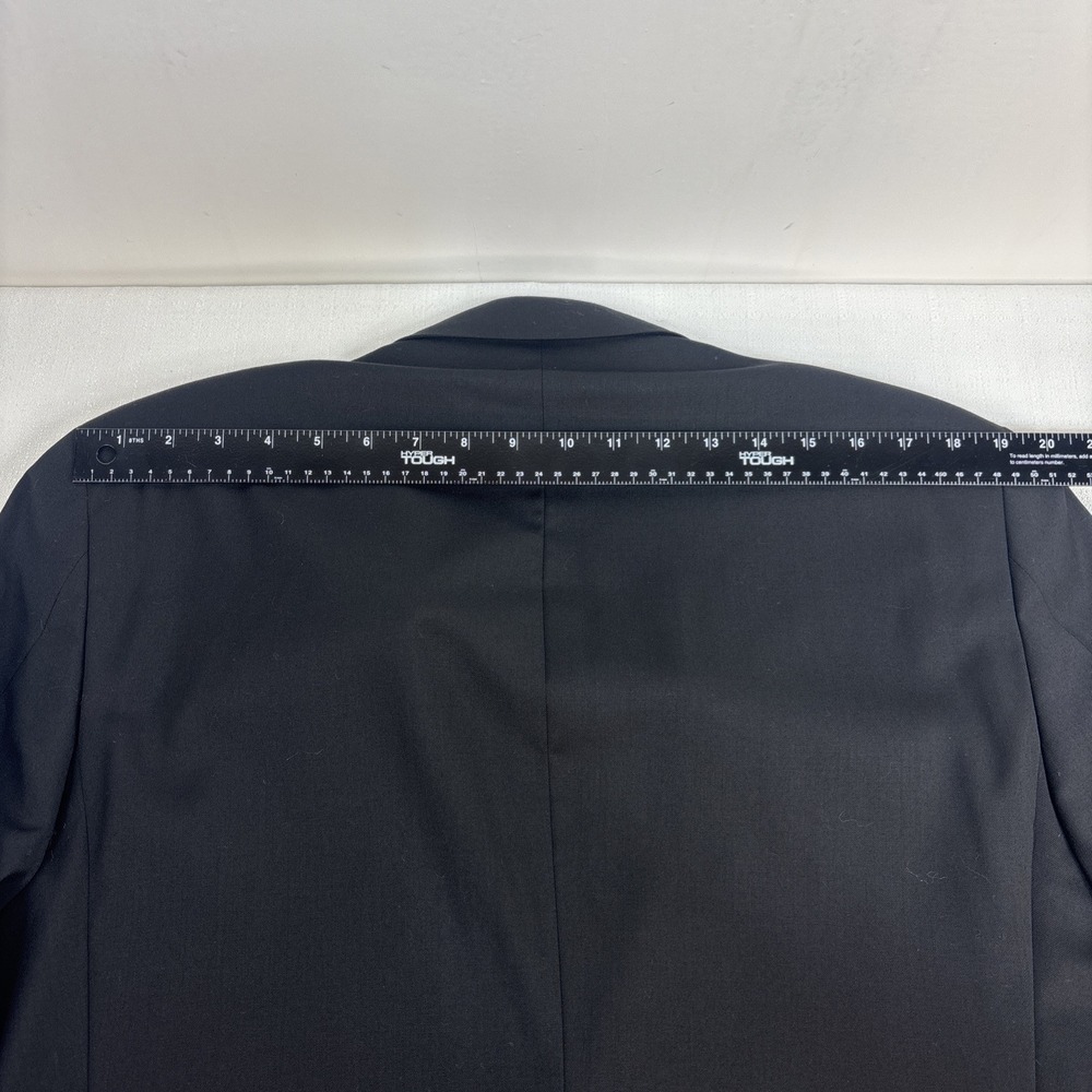 Tommy Hilfiger Suit Jacket Mens Size 42L Black 100% Wool Spirts Coat Blazer‎ - Picture 6 of 12